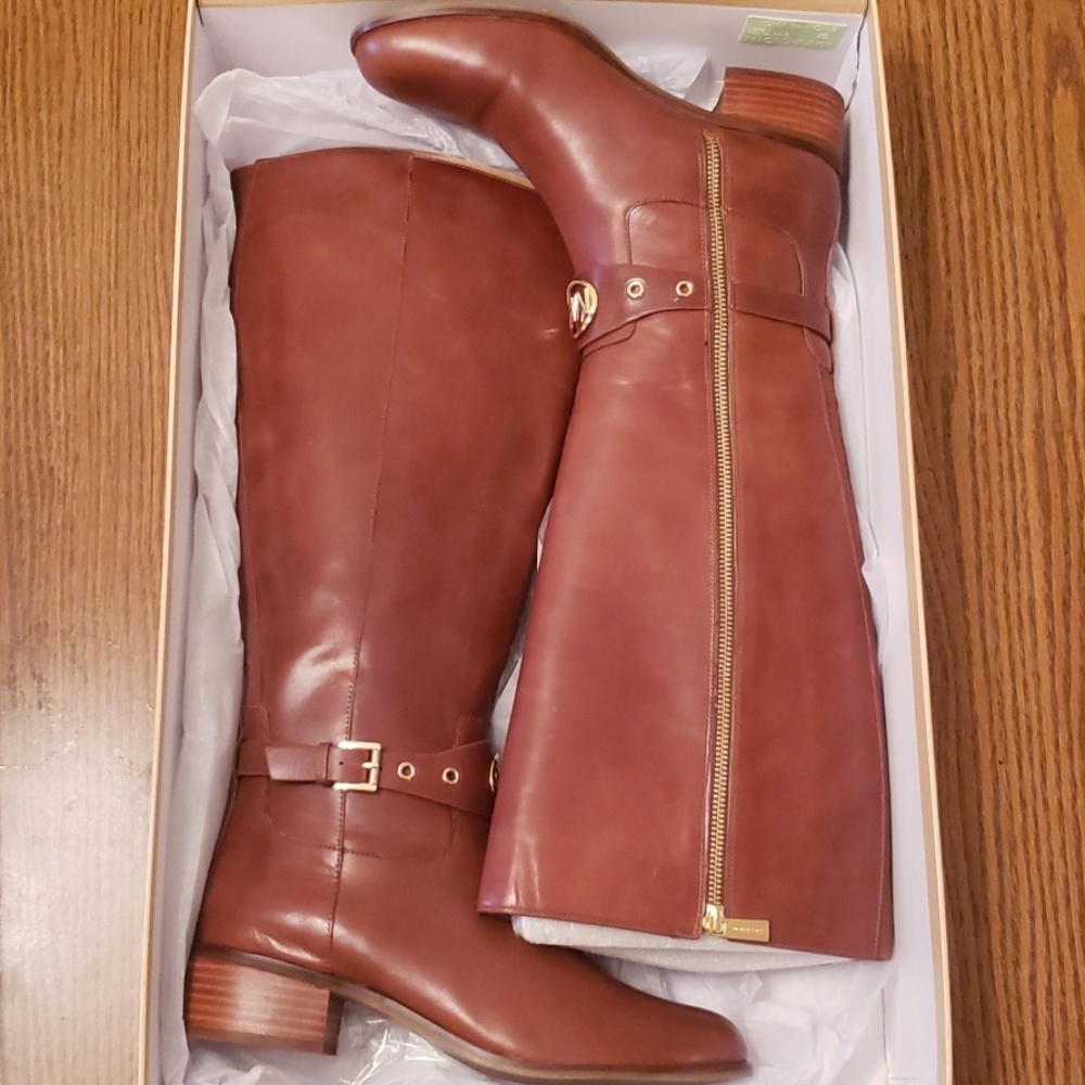 Michael kors Dk Caramel Boots Wide Shaft